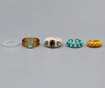 Set Of Enamel Ring